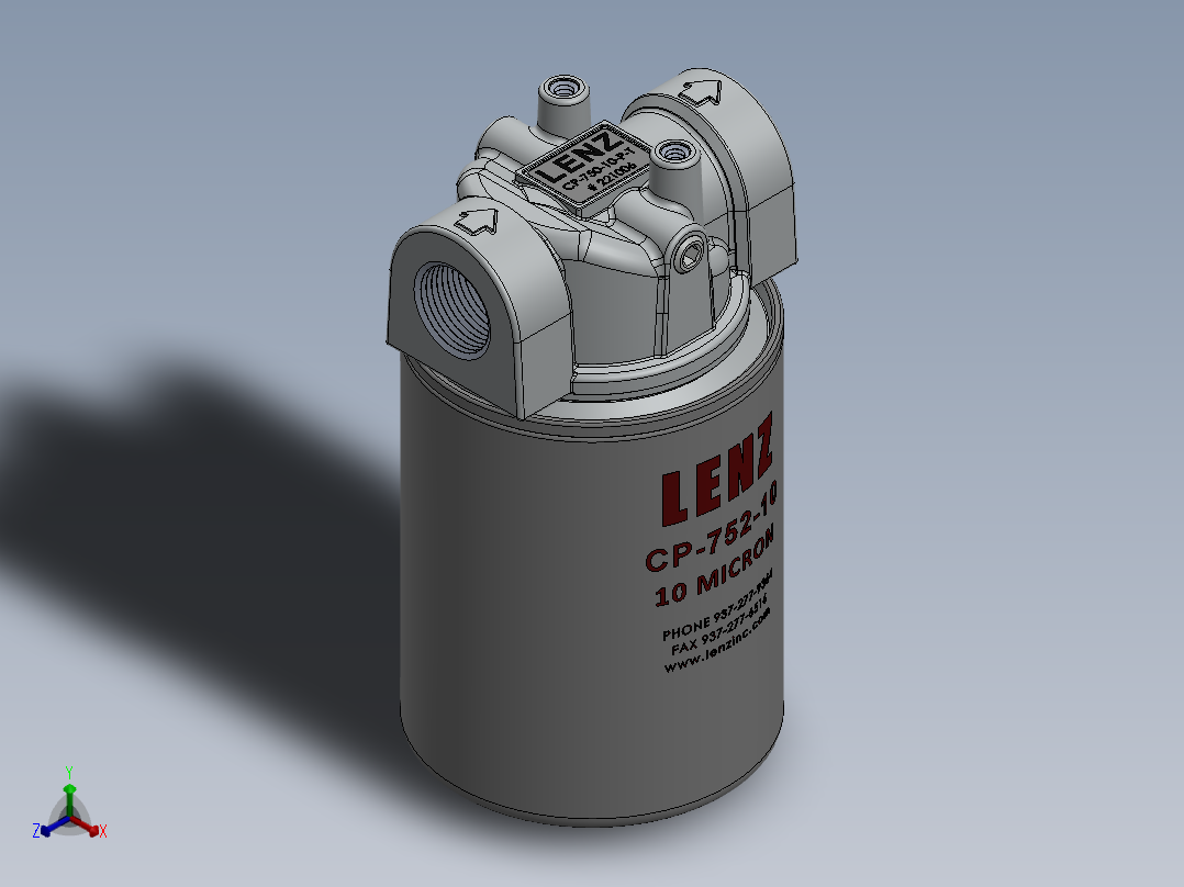 机油滤清器通气孔主视图