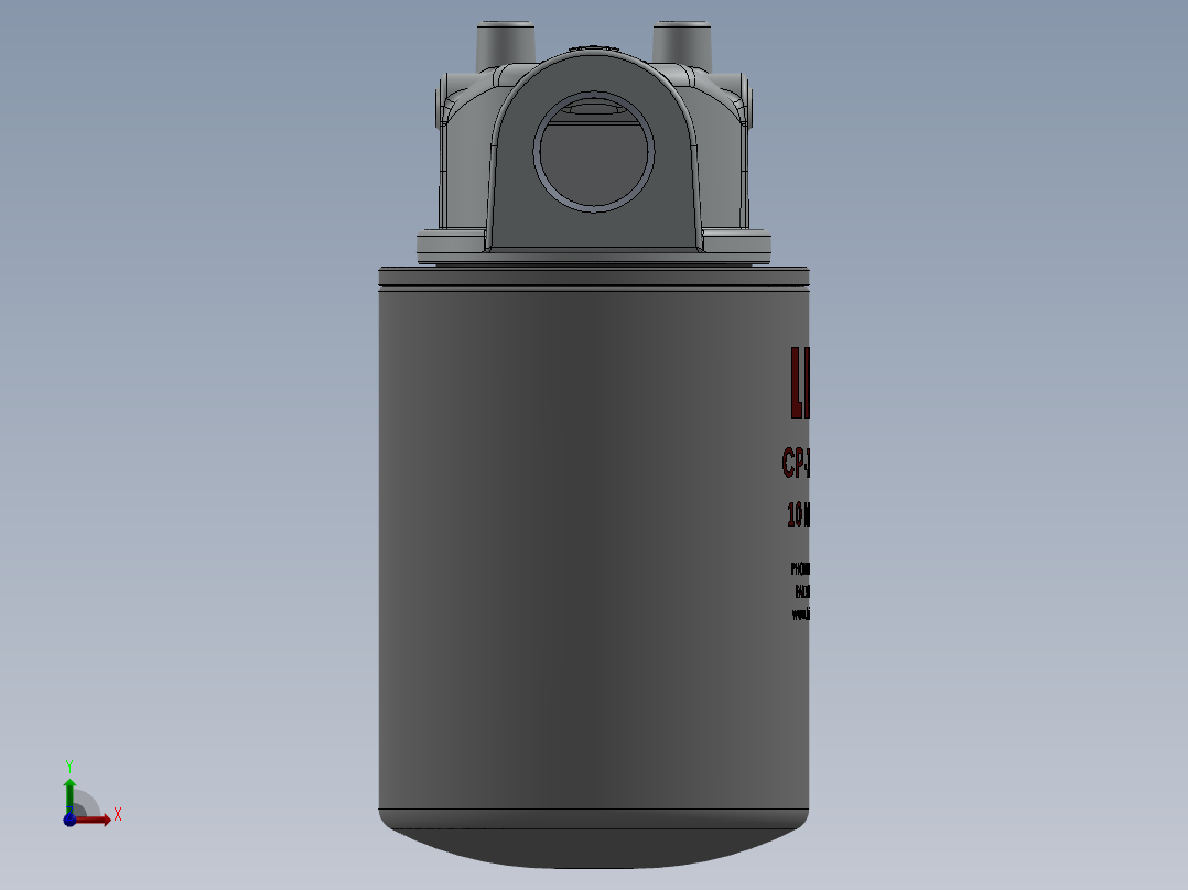 机油滤清器通气孔前视图