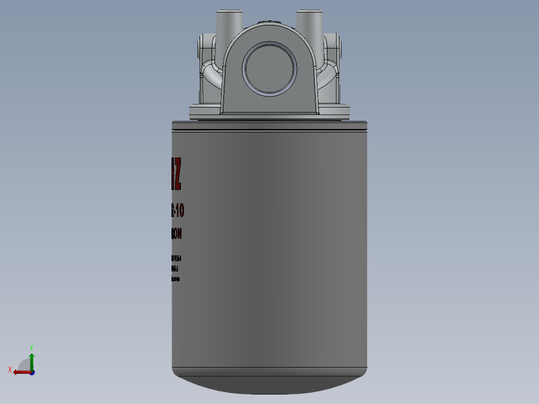 机油滤清器通气孔后视图