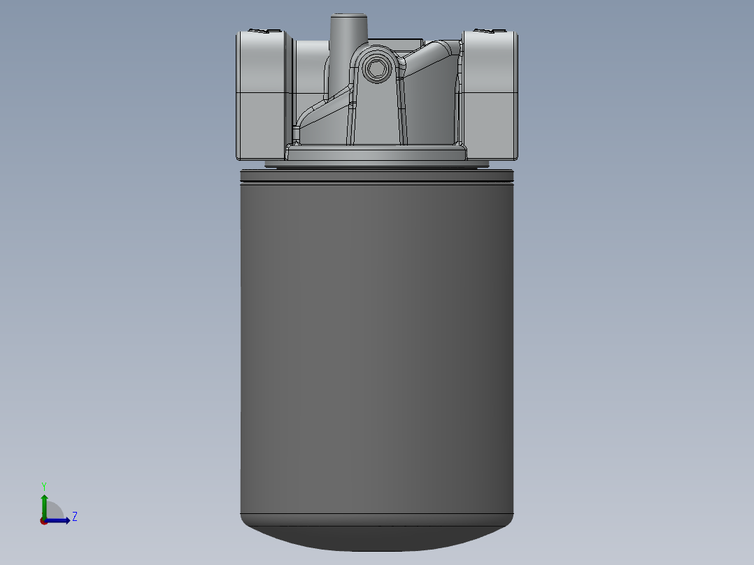 机油滤清器通气孔左视图