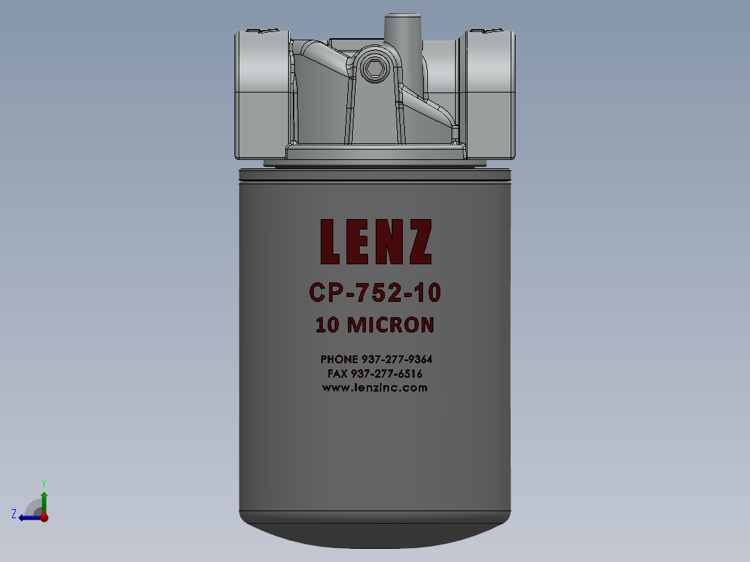 机油滤清器通气孔右视图