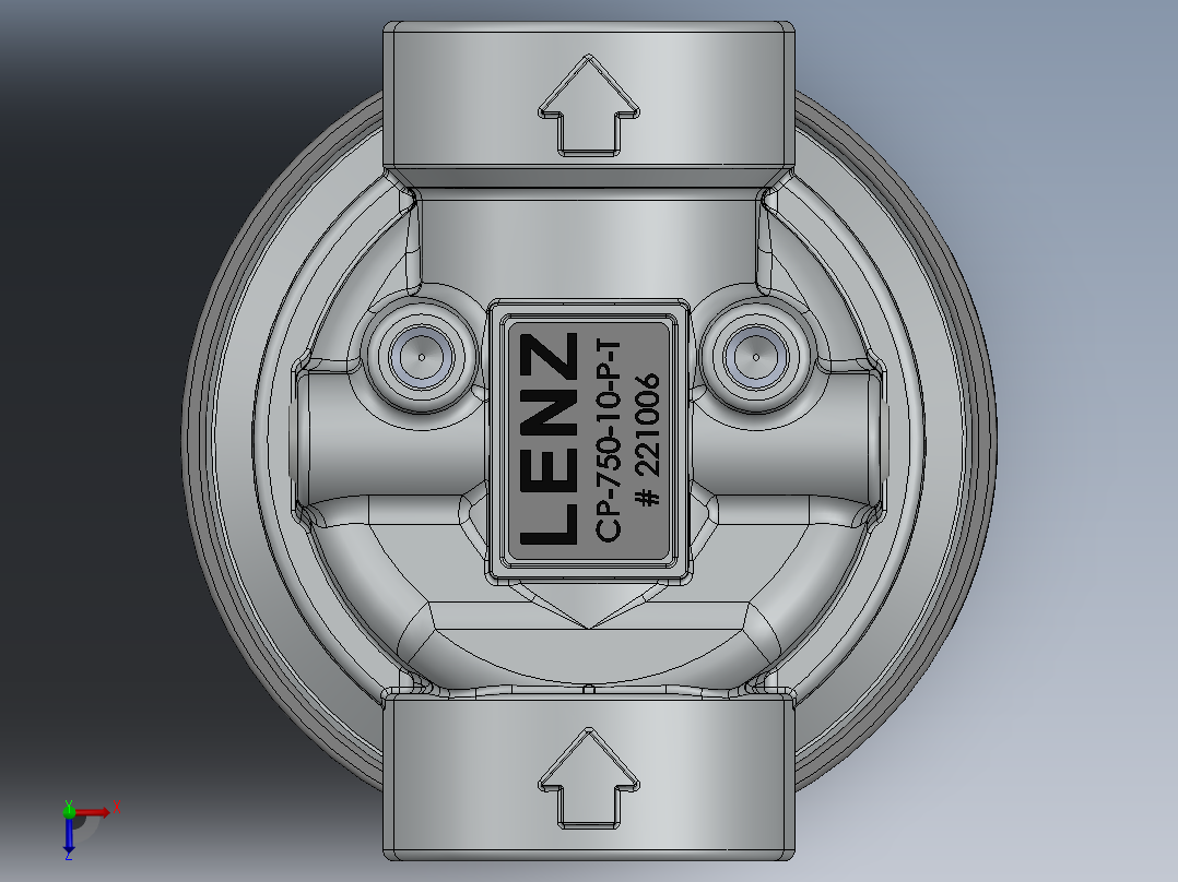 机油滤清器通气孔俯视图