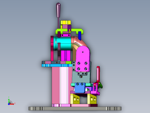 氧传感器安装半壳工装前视缩略图