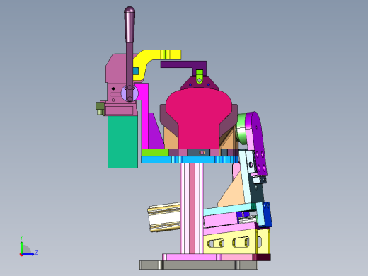 氧传感器安装半壳工装左视缩略图