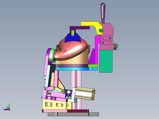 氧传感器安装半壳工装右视缩略图