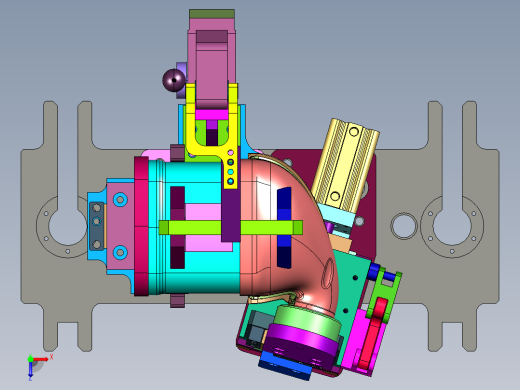 氧传感器安装半壳工装俯视缩略图