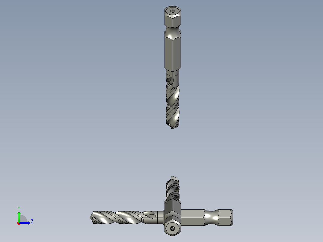 电钻 钻头1 (100)左视图