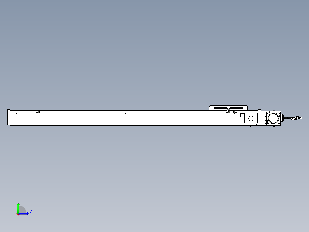 威洛博LB.GB同步带传动--欧规系列LB6A-L65-S800-BL左视图
