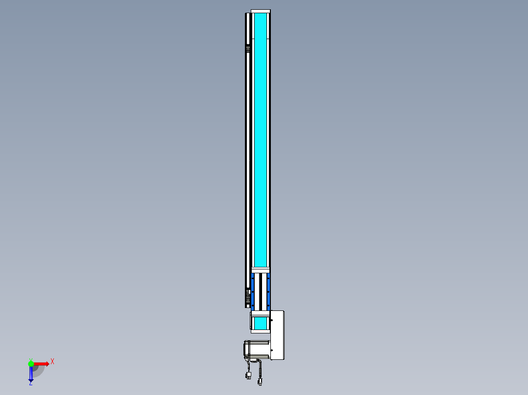 威洛博LB.GB同步带传动--欧规系列LB6A-L65-S800-BL俯视图