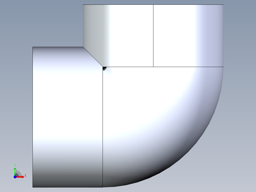 聚氯乙烯配件06-Sch80_90Elbow_SxFPT_807-030 _3in前视图