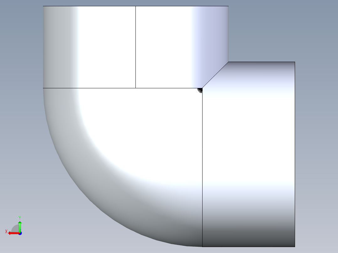 聚氯乙烯配件06-Sch80_90Elbow_SxFPT_807-030 _3in后视图