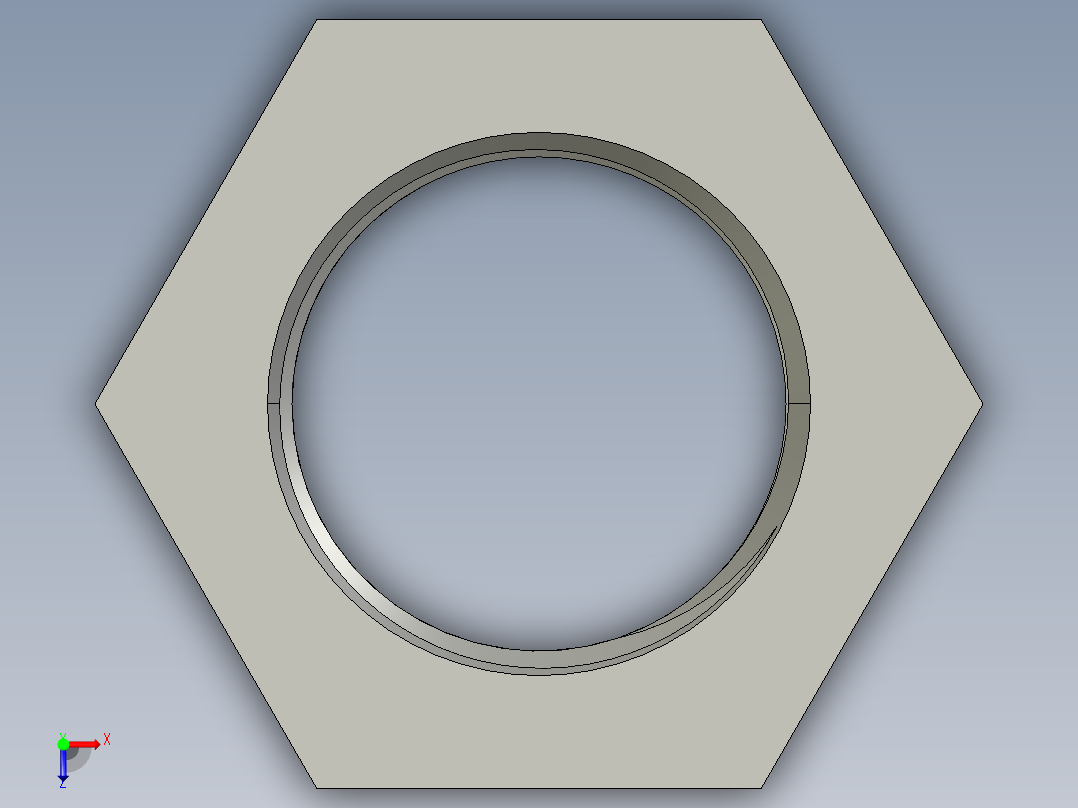 船舶管路系统SeaCor_ReducerBushing_FPTxSPIG_37J138168_1.25in x 1in俯视图