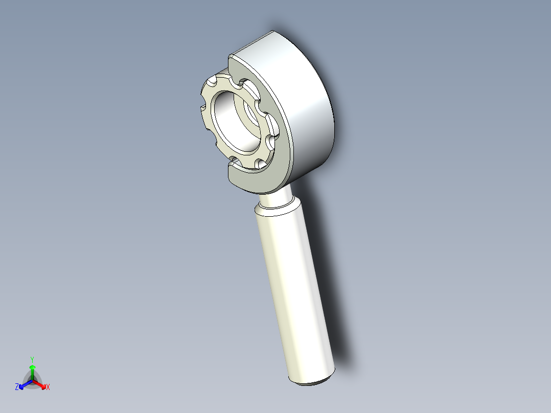 旋钮扳手扳手--stp正等轴测图