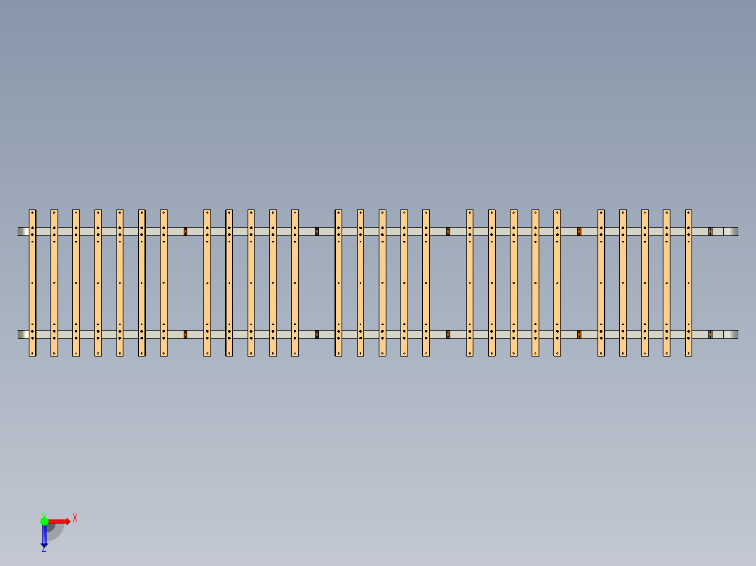 G754 自动贴胶线设备俯视图