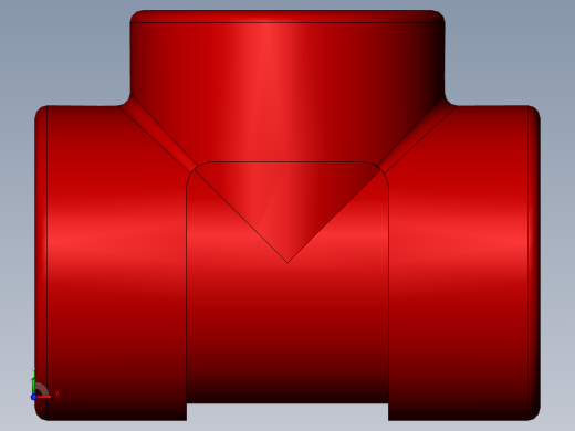 threaded tee前视缩略图