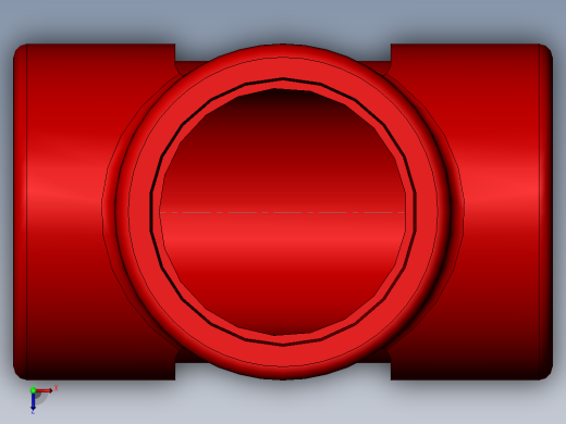 threaded tee俯视缩略图