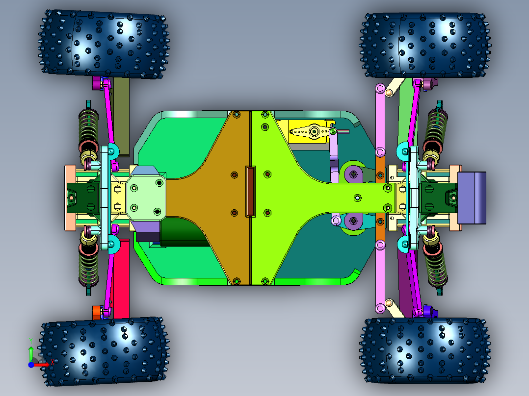 荒野特技遥控车前视图