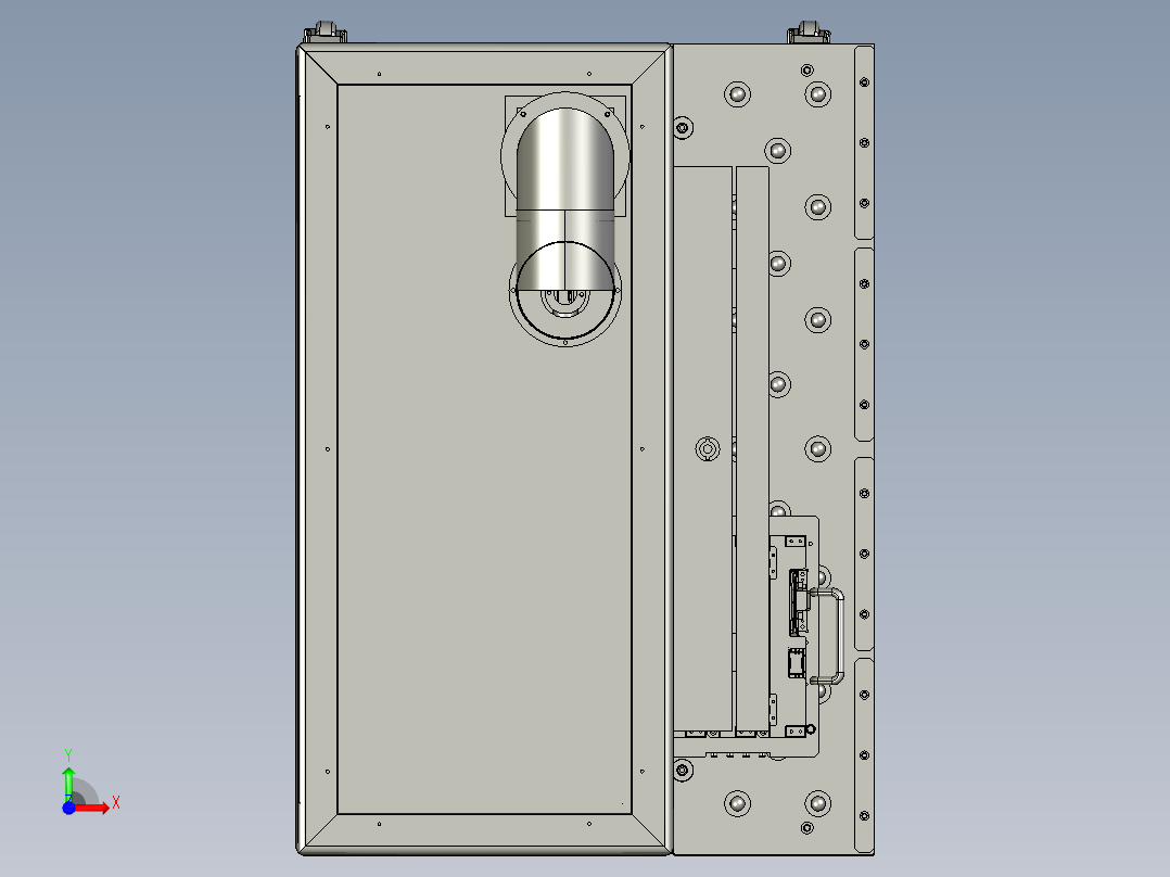 大陆预热炉前视图