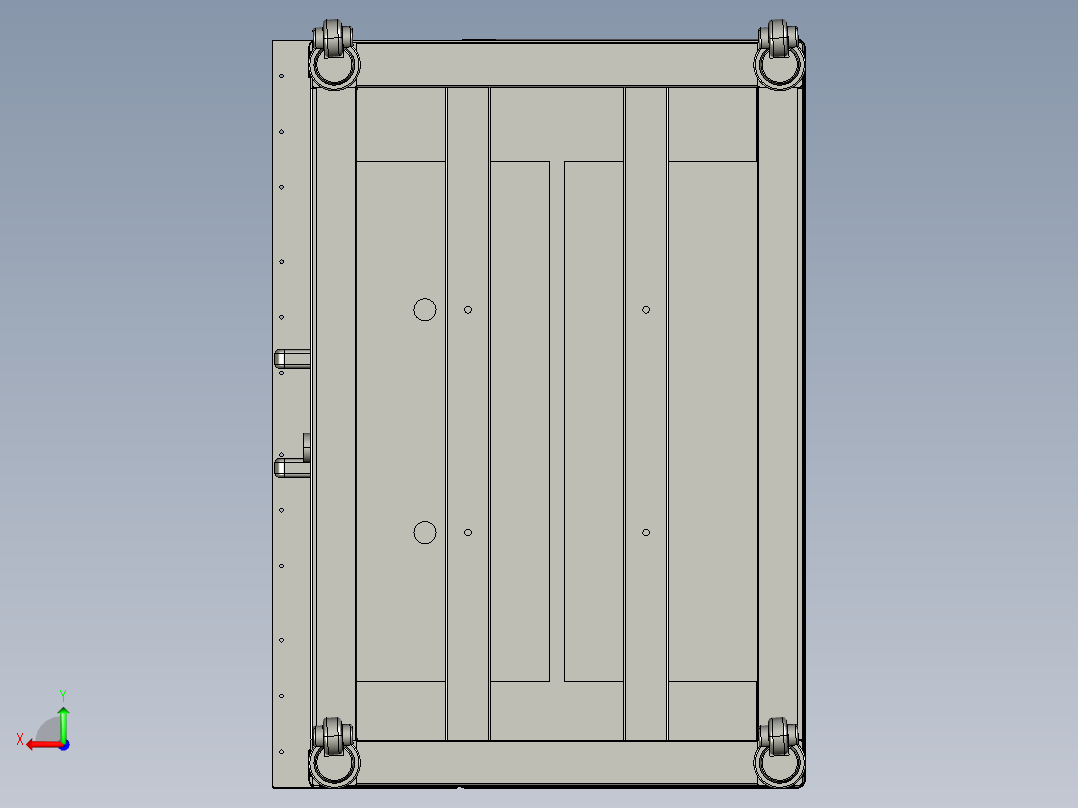 大陆预热炉后视图