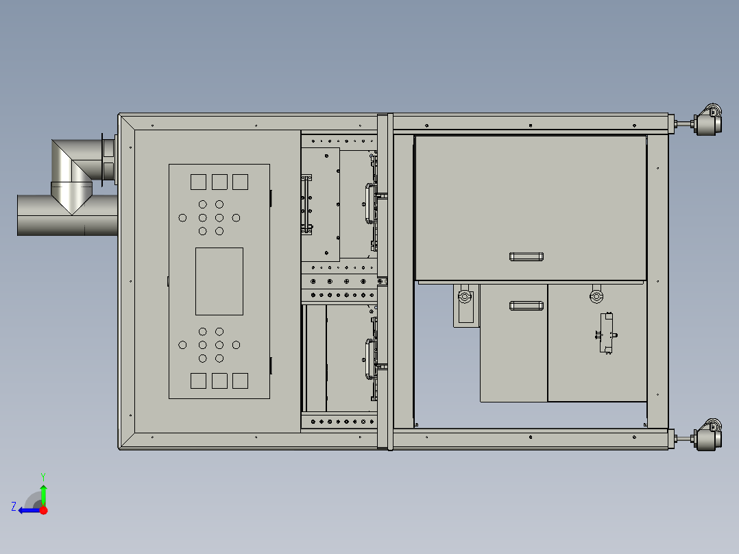 大陆预热炉右视图