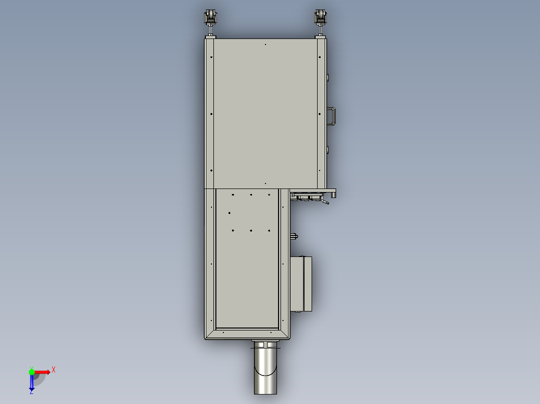 大陆预热炉俯视图