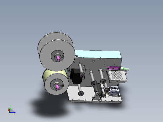標準卷料送料機構;料寬範圍（0~150MM）