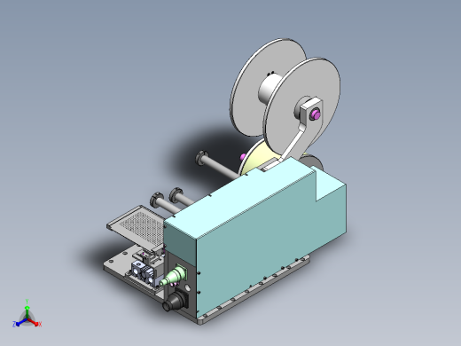 標準卷料送料機構;料寬範圍（0~150MM）正等轴测缩略图