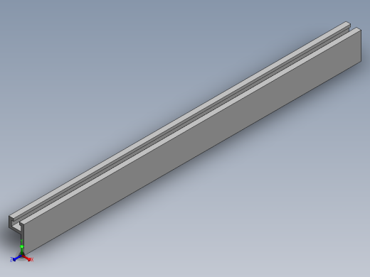 传感器通用安装型材-怡合达型号-ATS05-169-L200 自由添加安装孔加工正等轴测缩略图