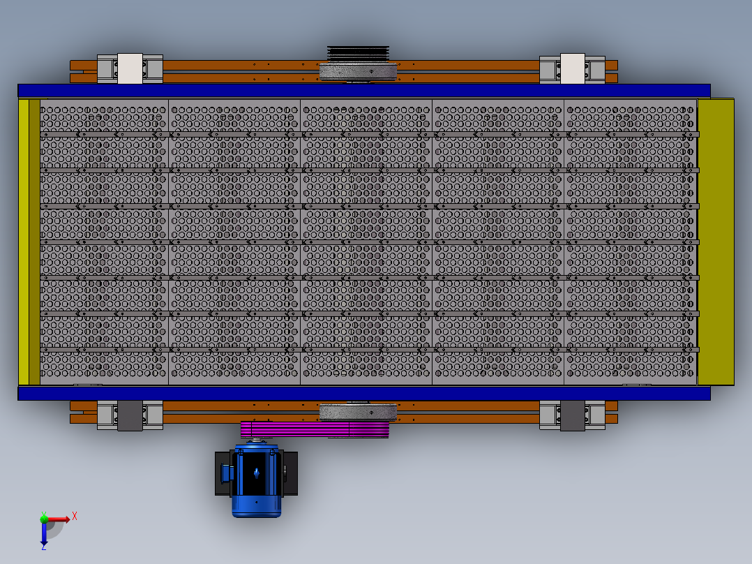 M309-2YA2460H型双层圆振动筛俯视图