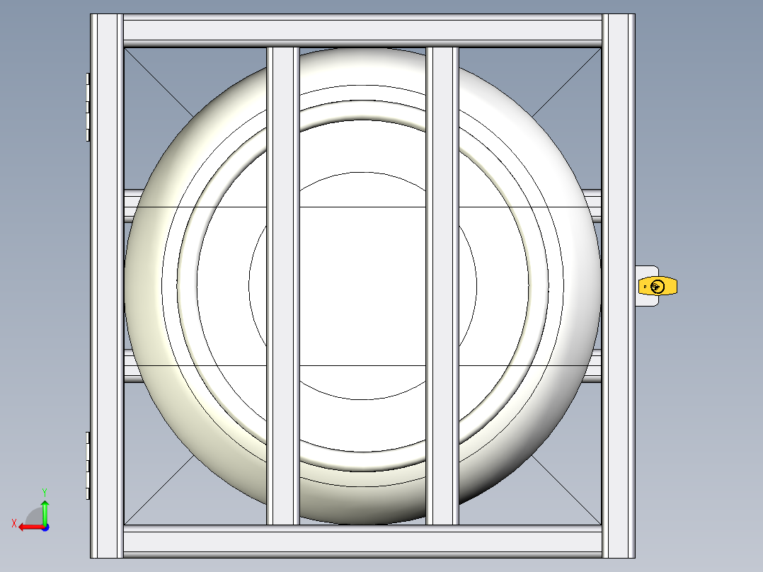 1,65x2,0x1,96食品拖车三轮快餐车后视图