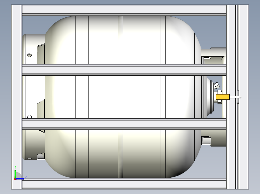 1,65x2,0x1,96食品拖车三轮快餐车左视图