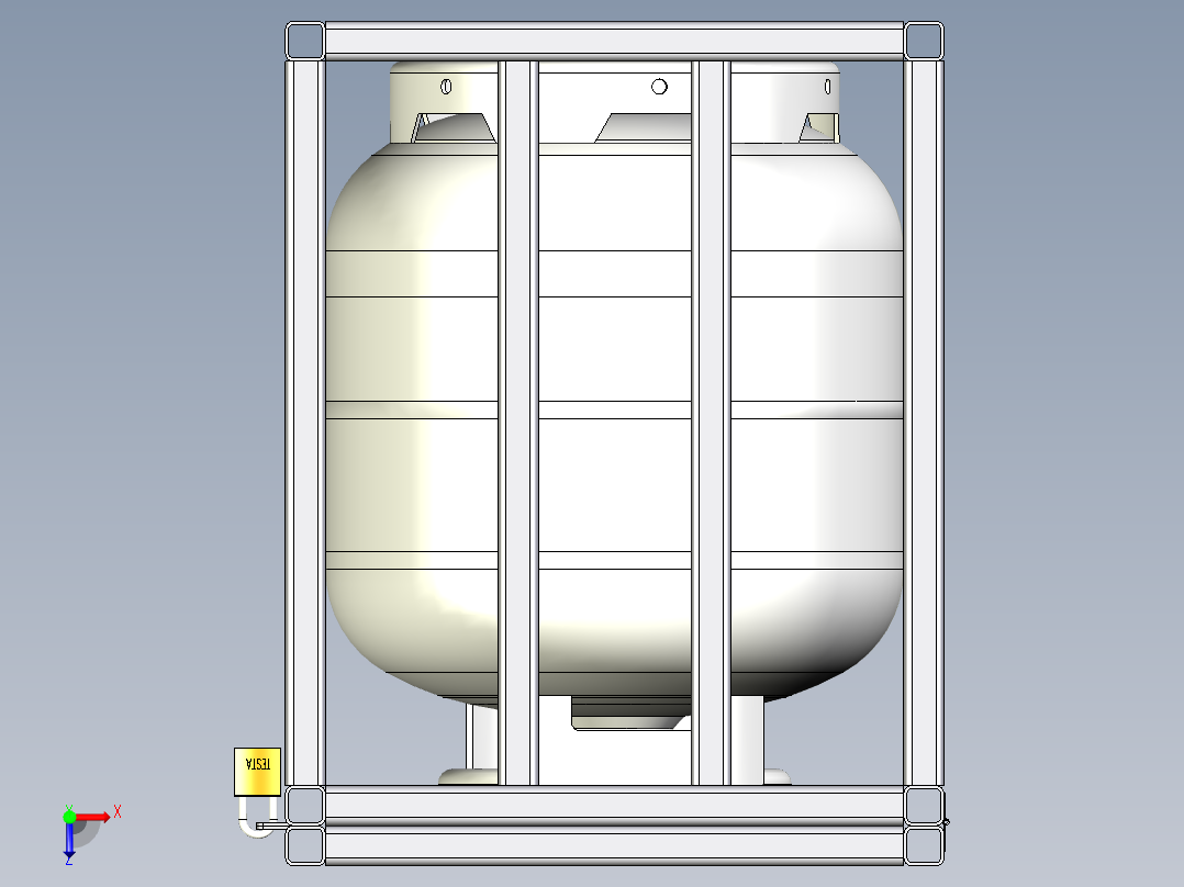 1,65x2,0x1,96食品拖车三轮快餐车俯视图