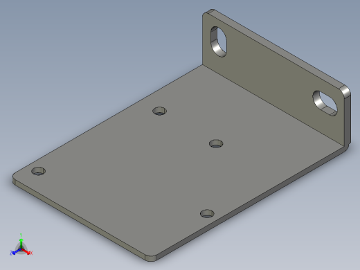 基恩士BL-650bracket_kc图纸模型正等轴测缩略图