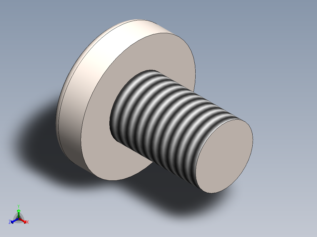 螺丝 M2 x 十字盘头-M2 x 3 Screw head.SLDPRT主视图