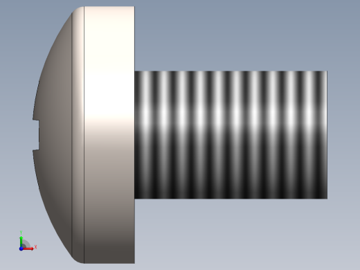 螺丝 M2 x 十字盘头-M2 x 3 Screw head.SLDPRT前视缩略图