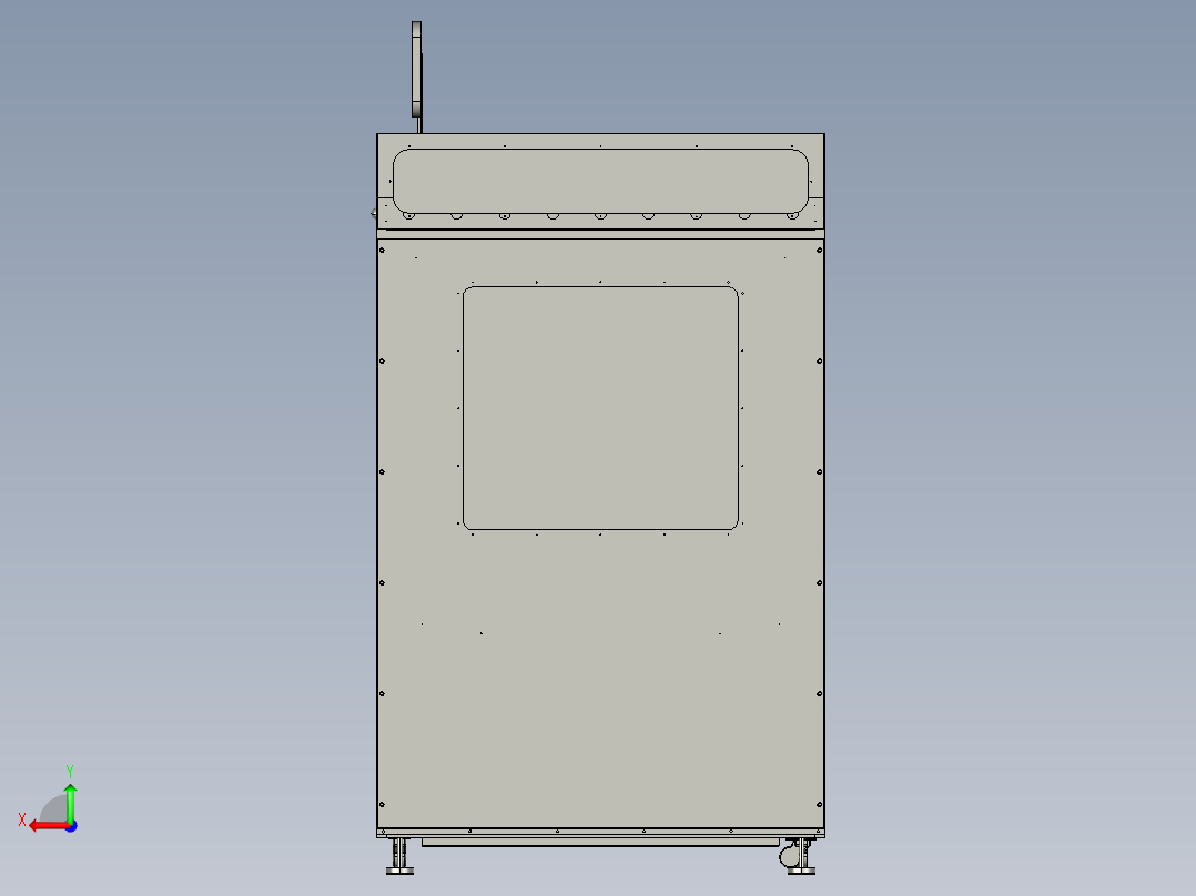 非标设备机箱3D后视图