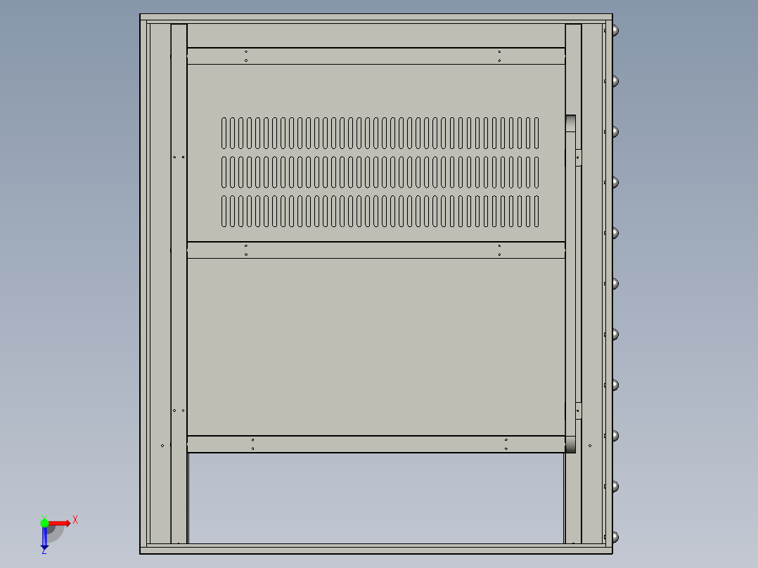 非标设备机箱3D俯视图