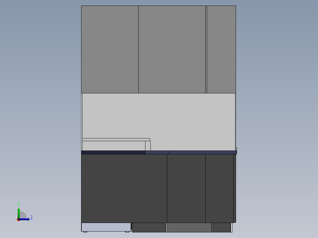 桌椅各类家具 (13)左视图