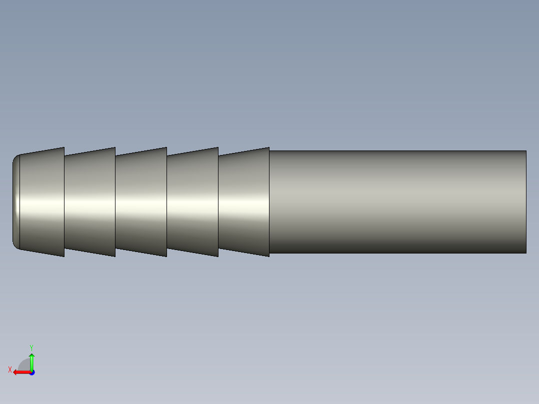 软管与硬管连接用工业通用接头0165_06_08后视图