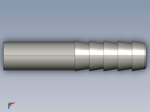 软管与硬管连接用工业通用接头0165_06_08俯视缩略图