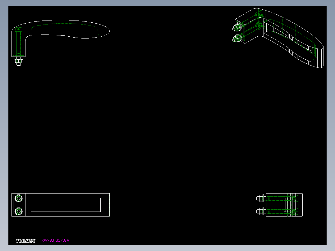 取手(塑膠)KW-2D多系列多零件图纸模型
