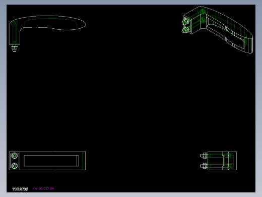 取手(塑膠)KW-2D多系列多零件图纸模型