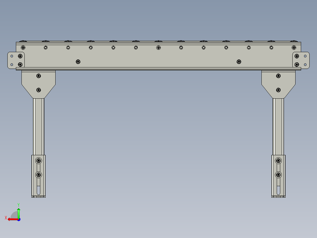 滚筒输送线(O型圈O型带)后视图