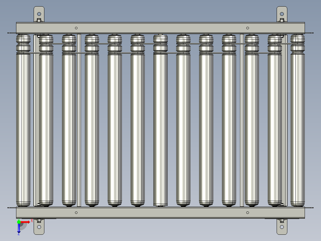 滚筒输送线(O型圈O型带)俯视图