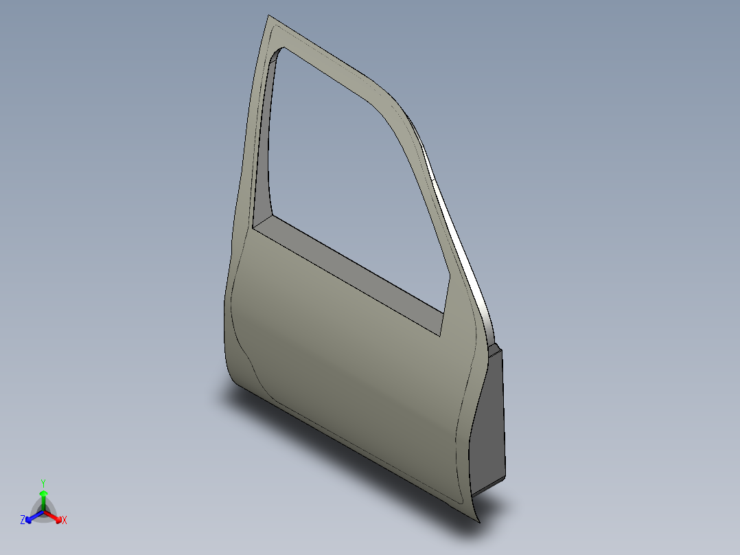 车门(7)正等轴测图