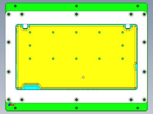 TEA-C笔记本CNC工装夹具三维模型-CNC1前视缩略图