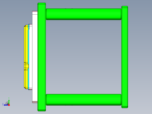 TEA-C笔记本CNC工装夹具三维模型-CNC1右视缩略图