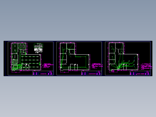 办公室照明插座网线平面图