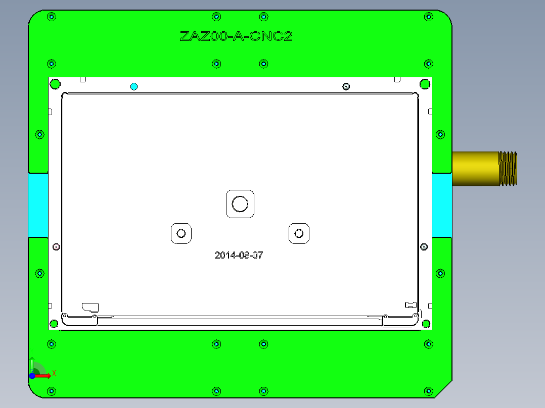 az00-a-笔记本CNC工装夹具三维模型cnc2-0520前视图
