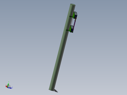 爬杆机器人（sw17可编辑+cad）